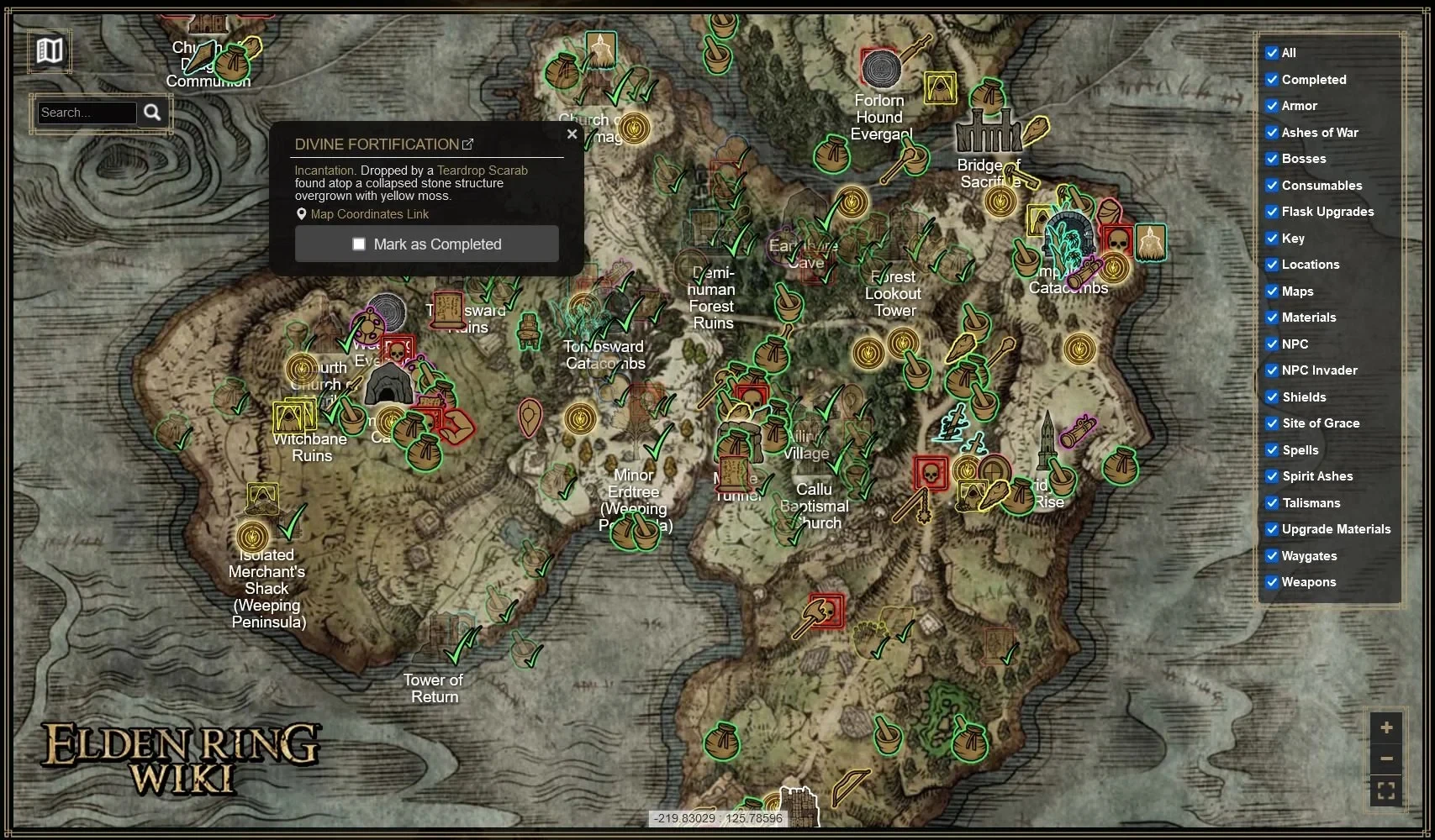 Elden ring map explaining how big map in game is.