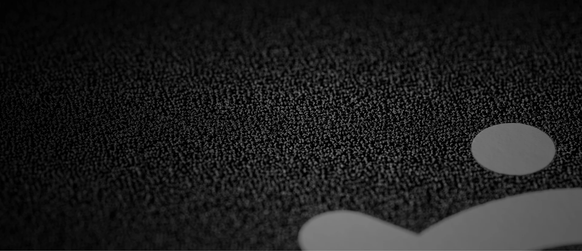 visible texture of the mousepad