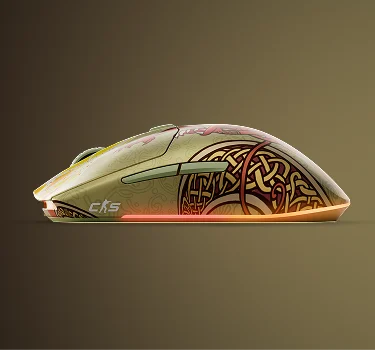 souris édition dragon sur fond d'or