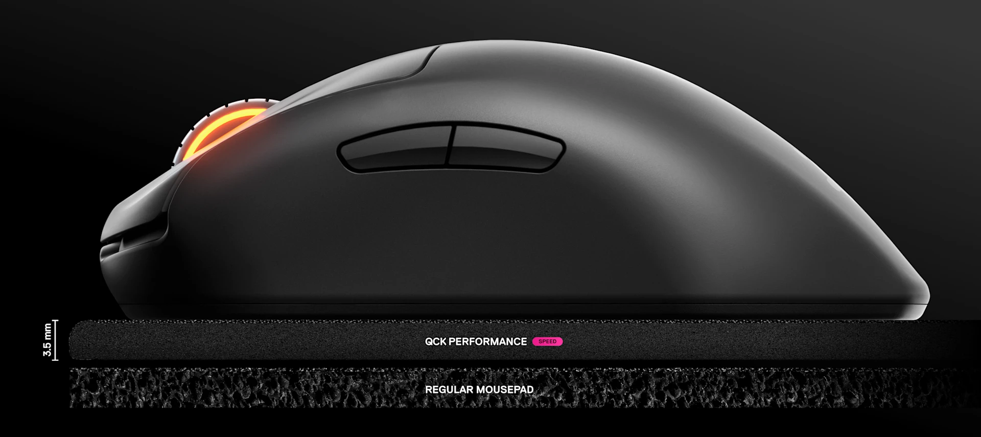 Image presenting different materials used for mousepads