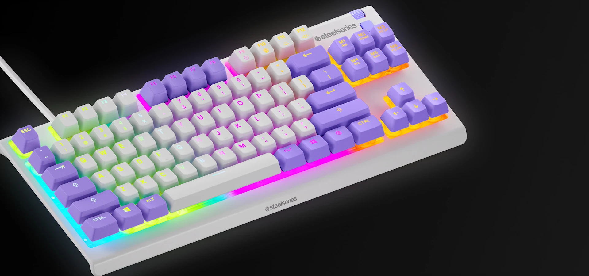 Apex 3 TKL-Tastatur von der Seite