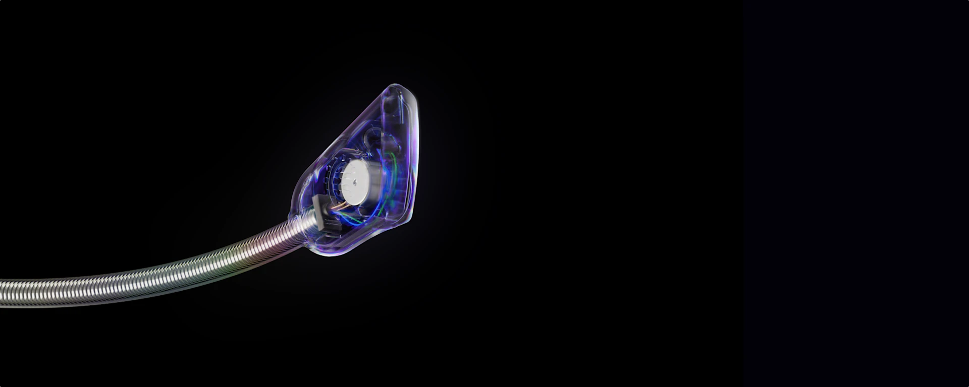 An x-ray view of the Arctis Nova 7 Dragon Edition AI noise cancelling mic.