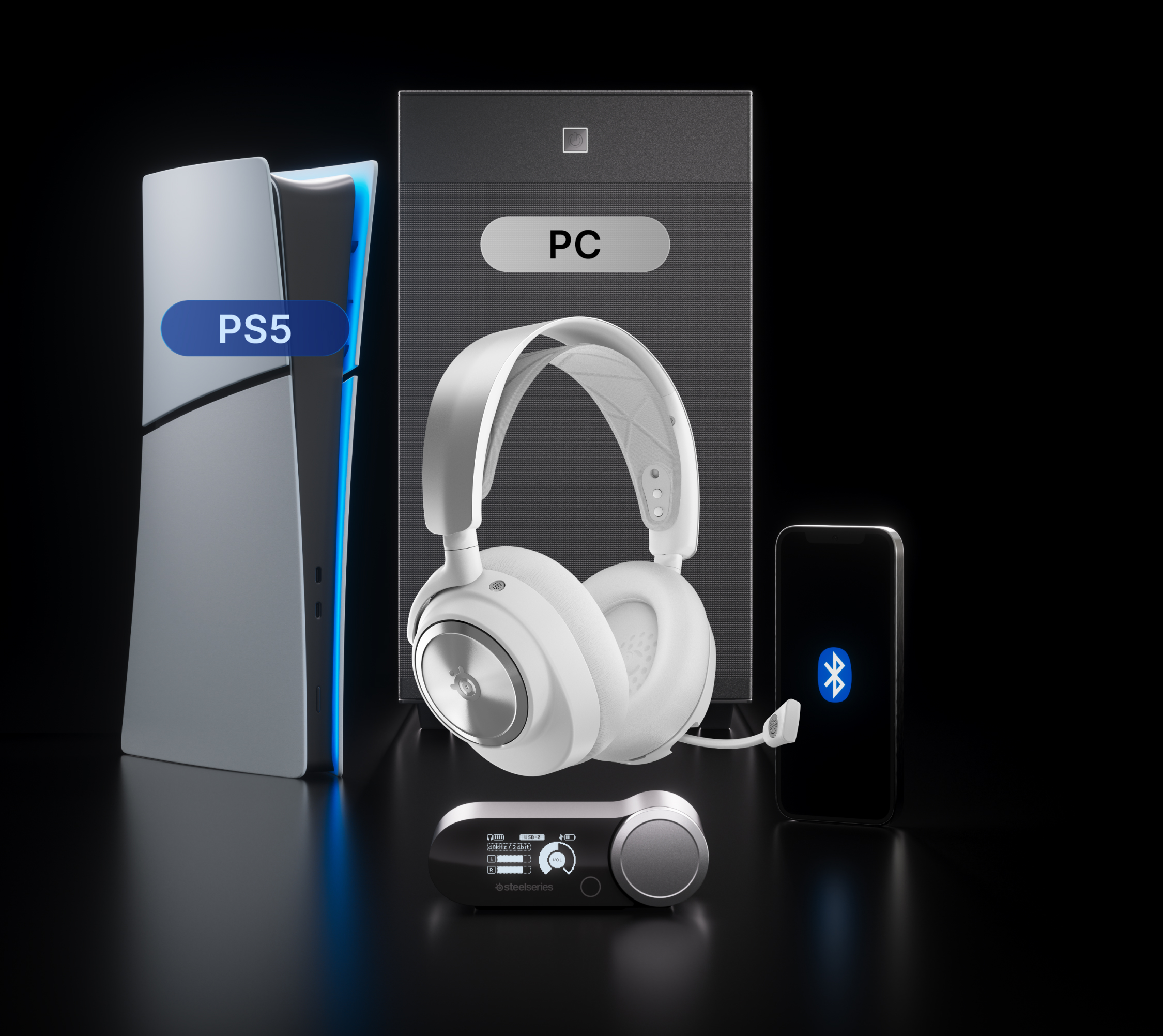 ARCTIS NOVA PRO WIRELESS ホワイト SteelSeries Arctis Nova Pro Wireless Playstation Beyaz Gaming