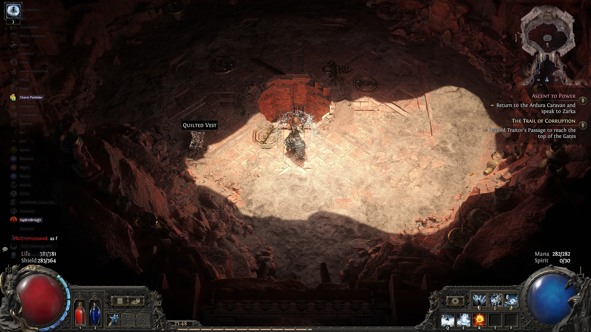 Entrance to the traitor's passage in path of exile two.