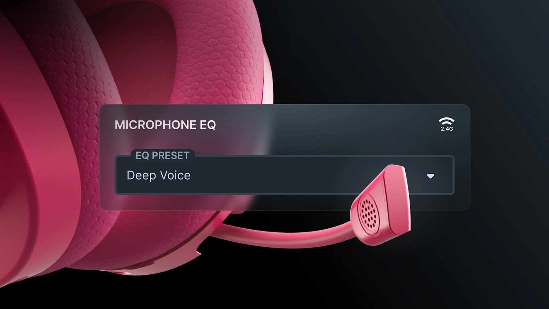 yanında ekolayzır opo up winow ile mikrofon