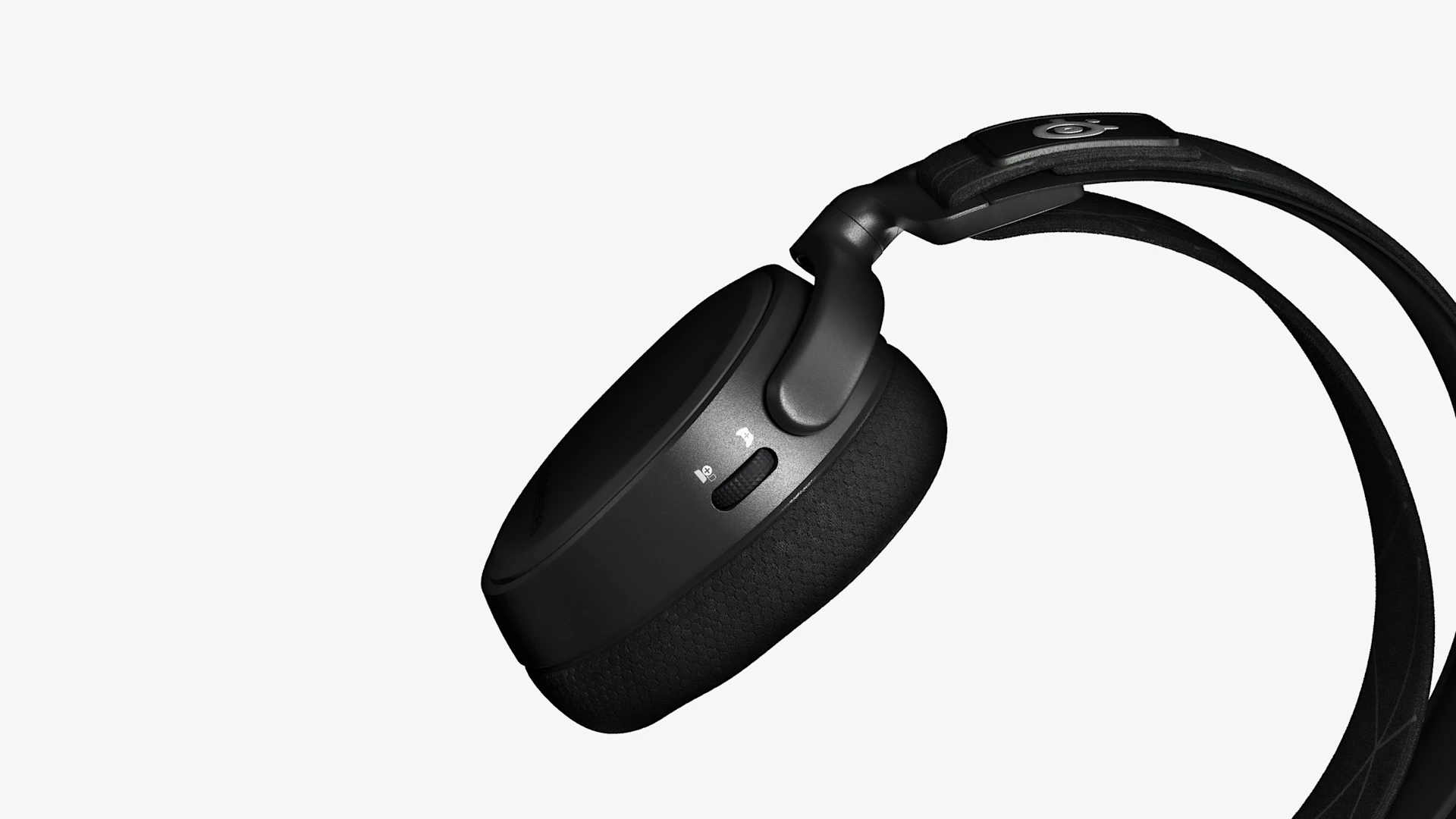 Back of headset with Chatmix controls featured.