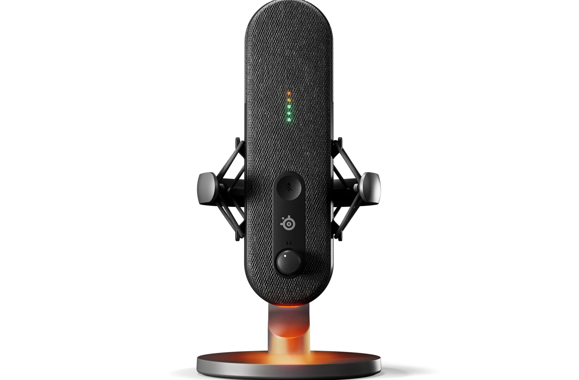 An Alias microphone on the white background.
