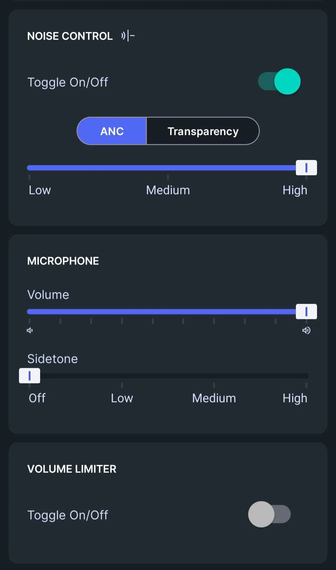 Screenshot from Companion App.