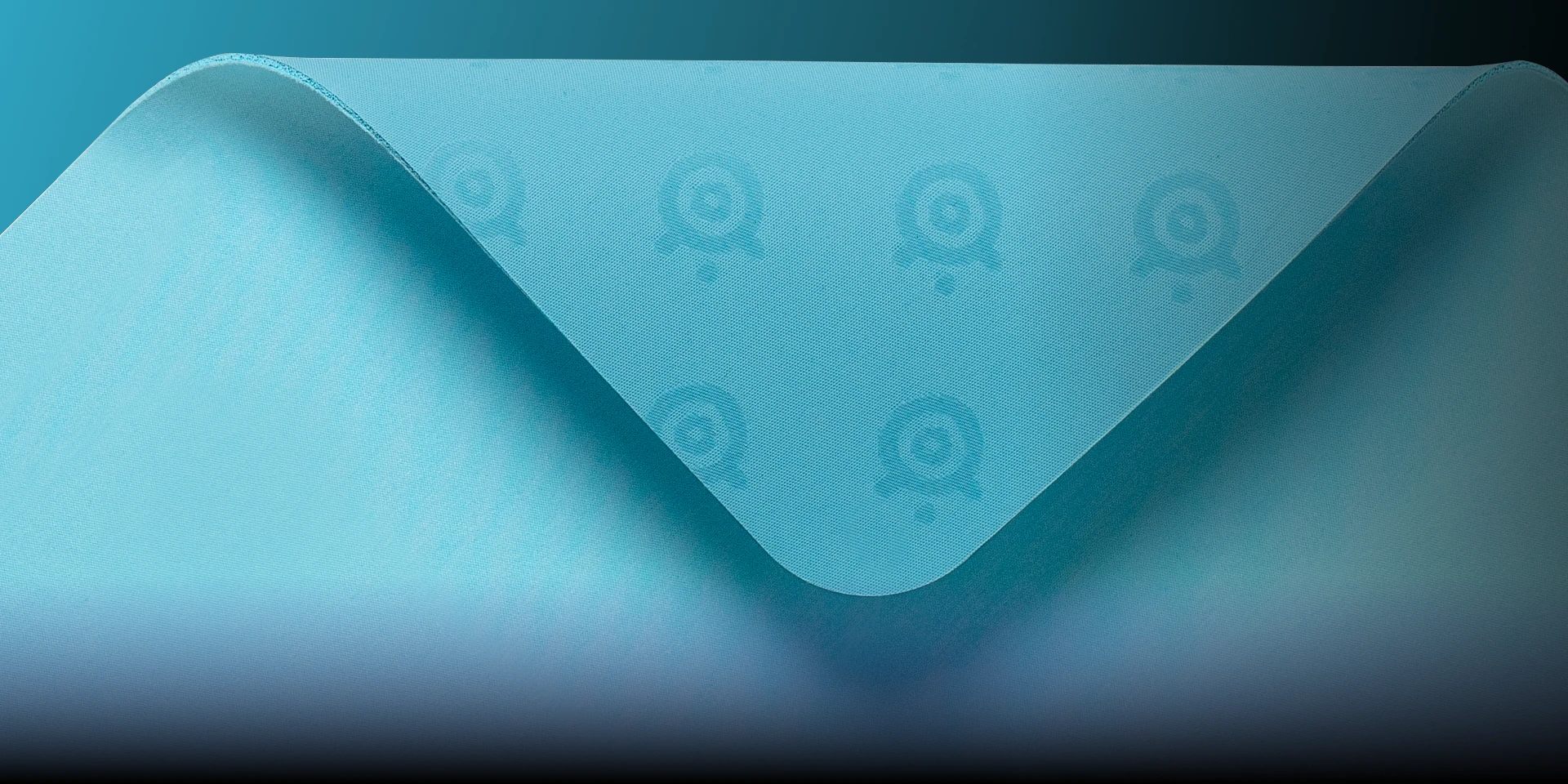 folded qck aqua mousepad