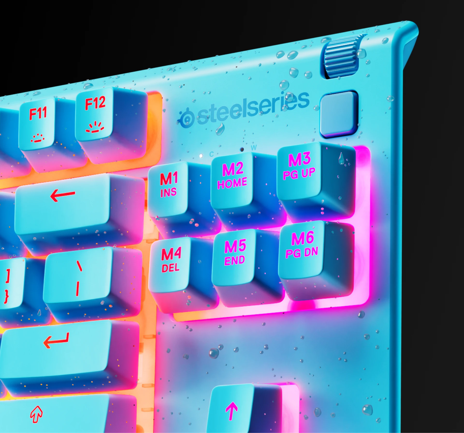 close up image of Apex 3 tkl keyboard
