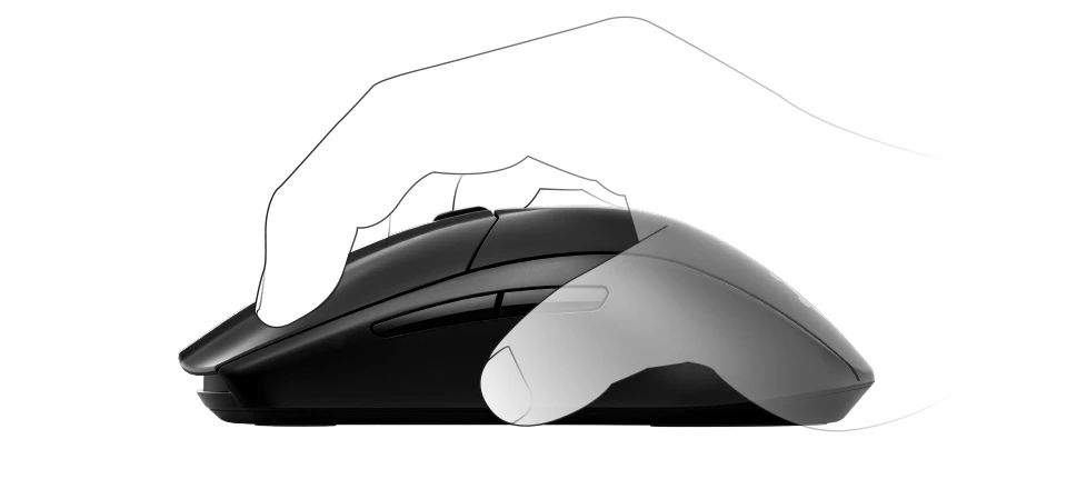 Rival 3 Wireless claw grip exemple
