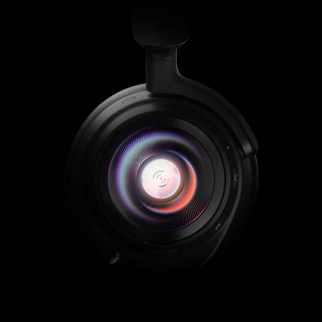 Acoustic system seen inside the Artis Nova Pro headphones.