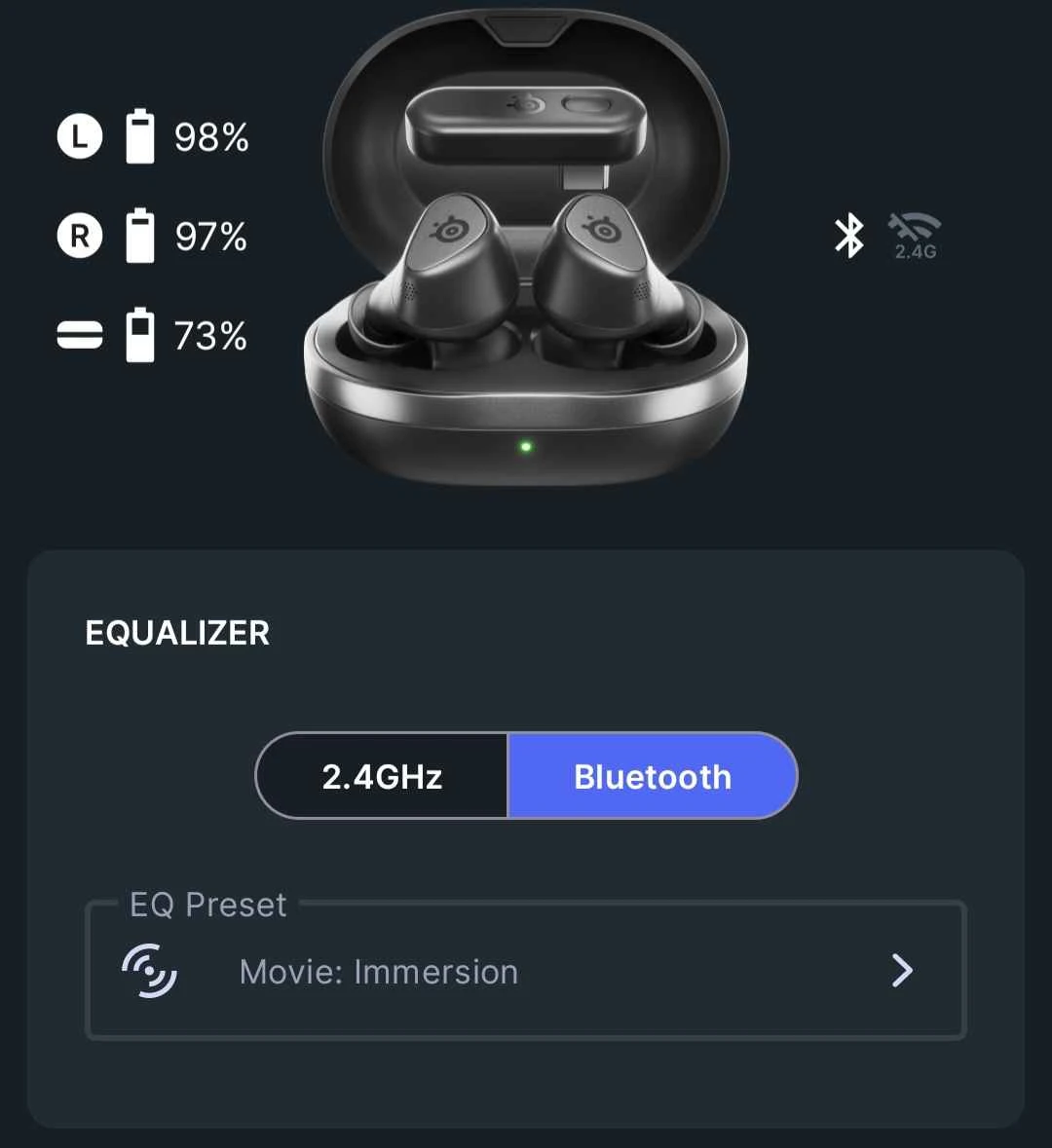 Screenshot from Companion App.