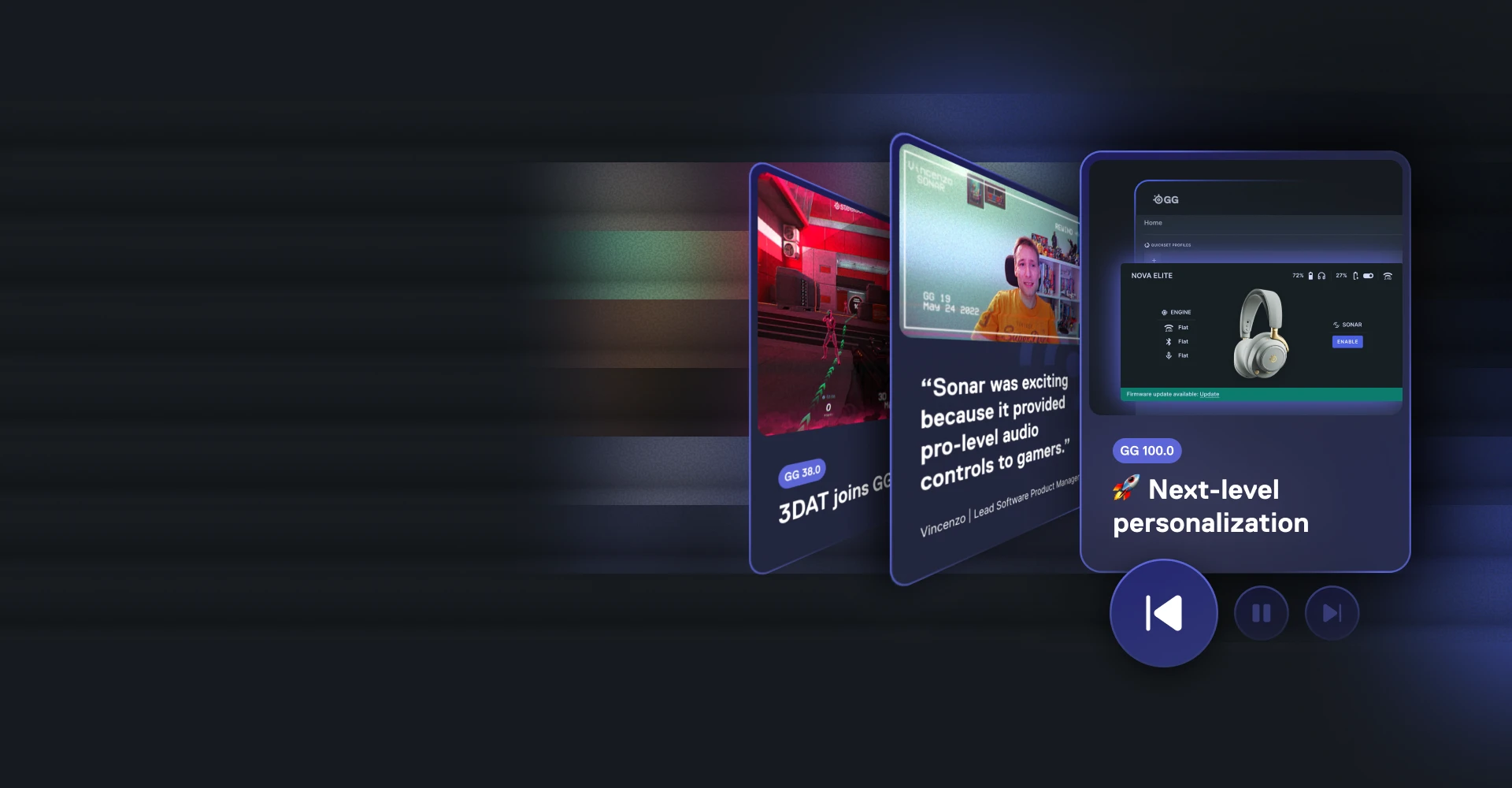 Una imagen de diferentes interfaces de usuario que puedes encontrar en GG.