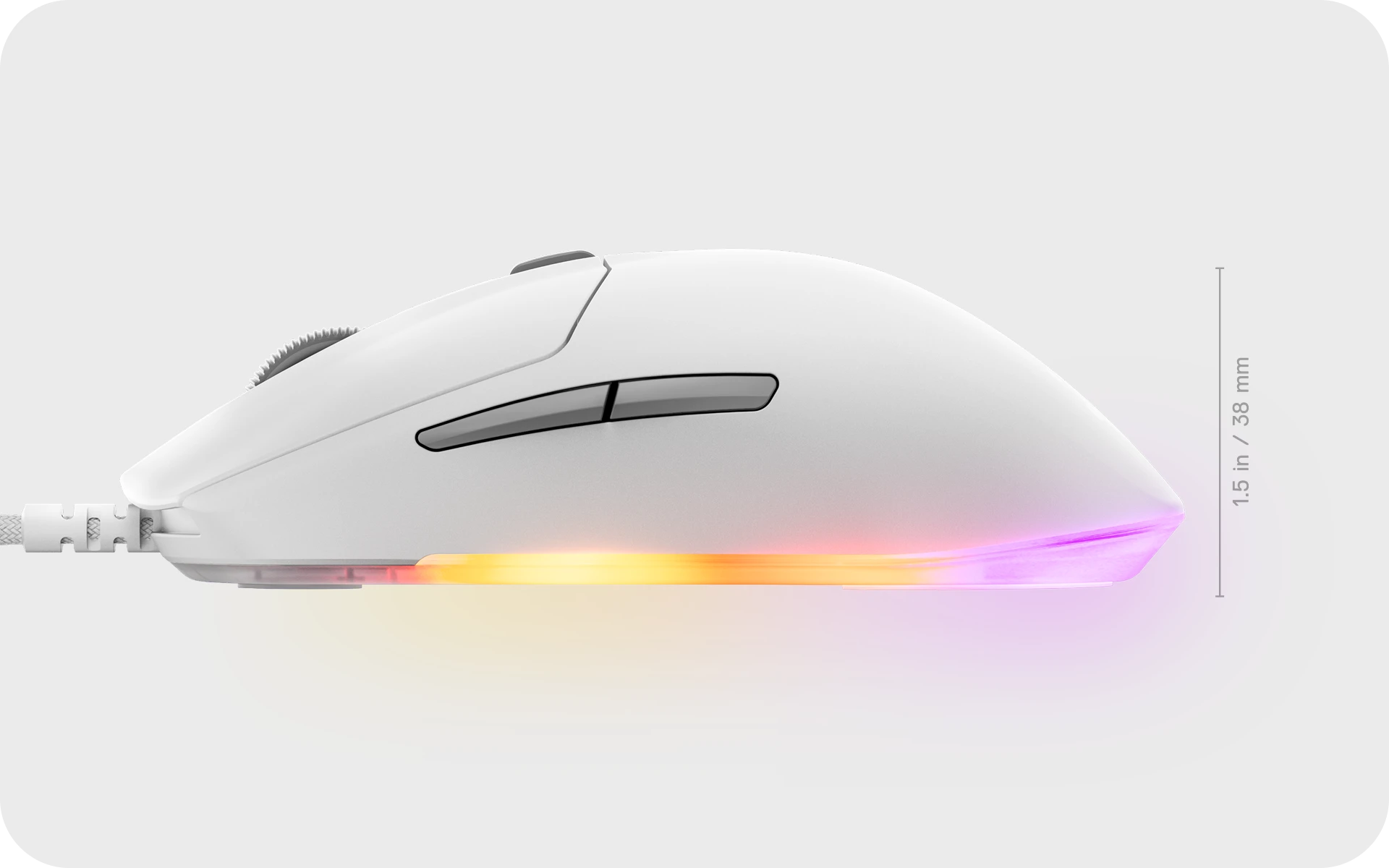 view from the side rival 3 gen 2 mouse