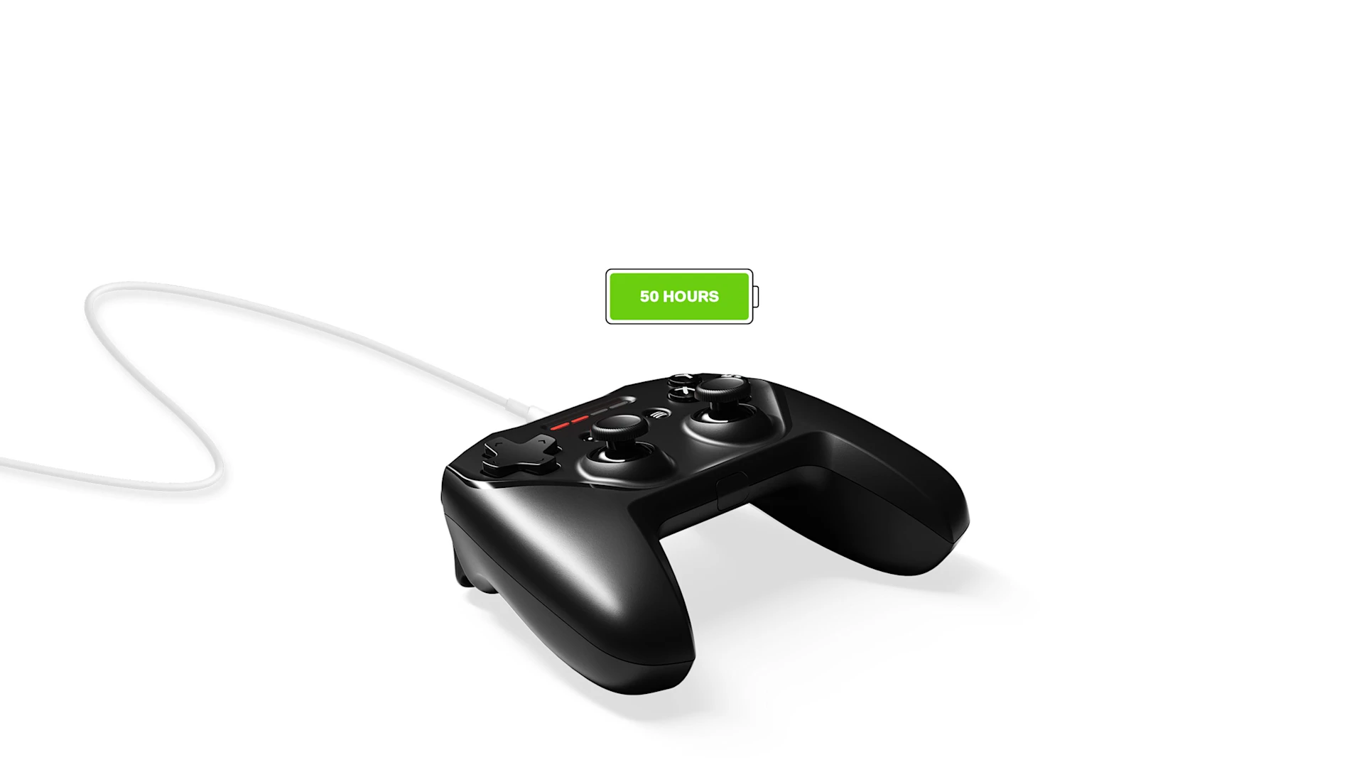 Nimbus plus on a white background with a battery icon above.