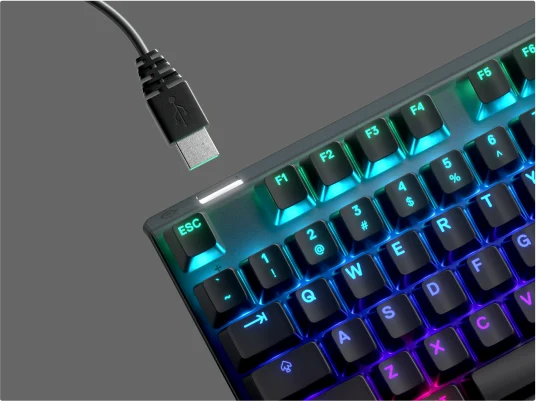 detatched usb cable from apex pro keyboard