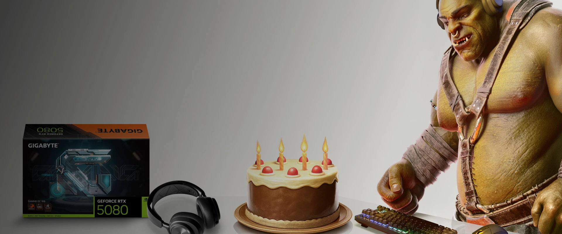 lars staring at a birthday cake