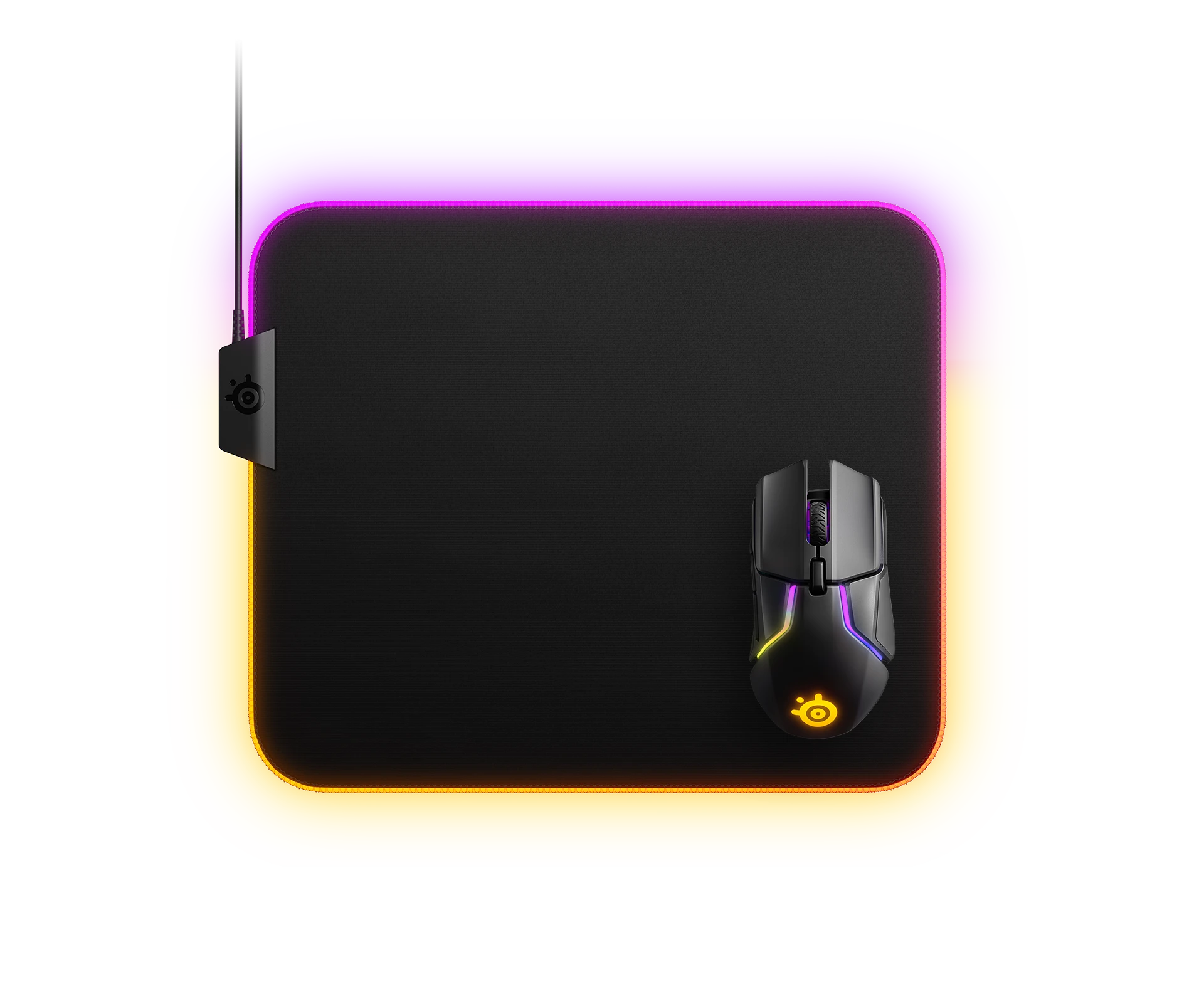 mousepad with glowing edges