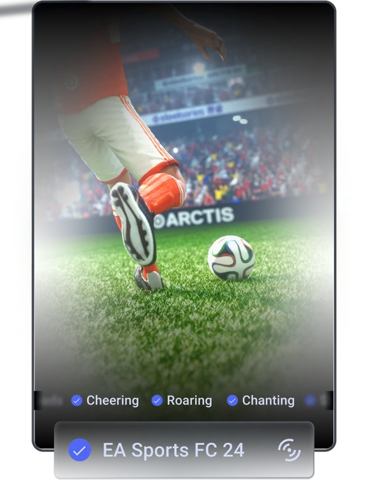 An image of the EA Sports FC 24 preset on a mobile