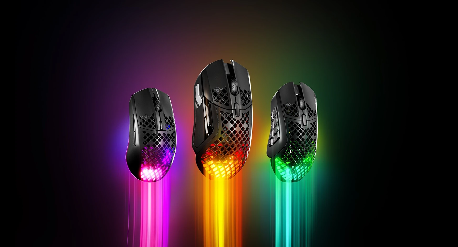 Aerox Family met drie verschillende modellen: Aerox 3, Aerox 5 en Aerox 9.