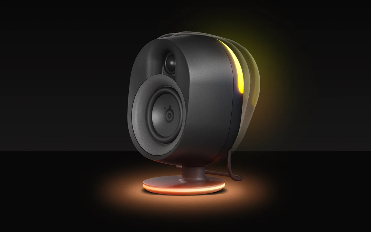 Adjustable stand of the Arena 9 speaker.