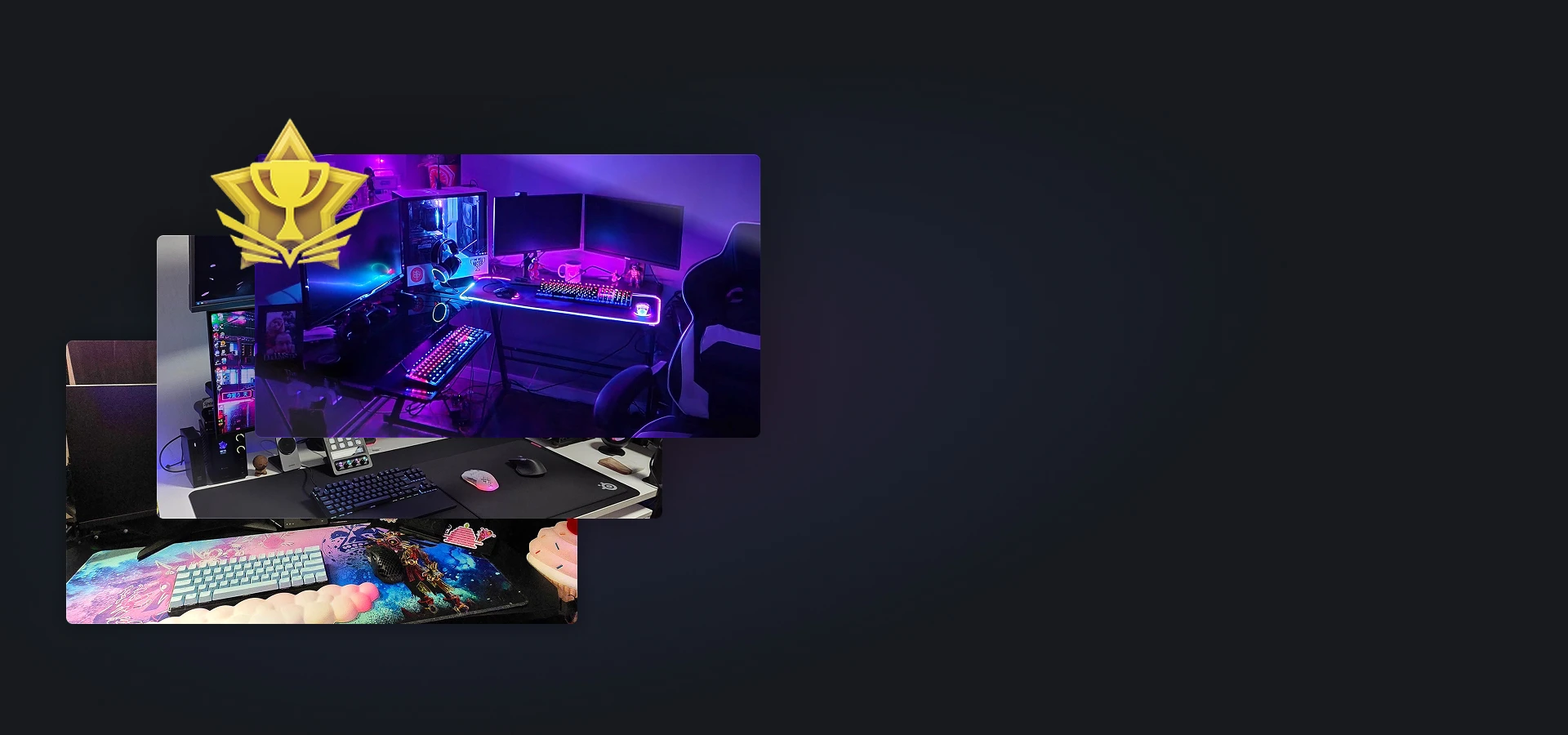 Top-down view of a hand using a white SteelSeries Aerox gaming mouse on a white QcK Heavy XXL mousepad, highlighting the smooth micro-woven cloth surface.