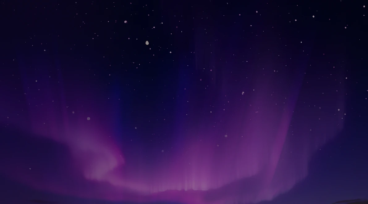 Fondo morado oscuro.