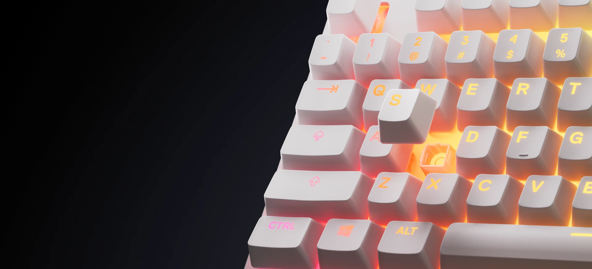 apex 3 keyboard with one keycap pulled out