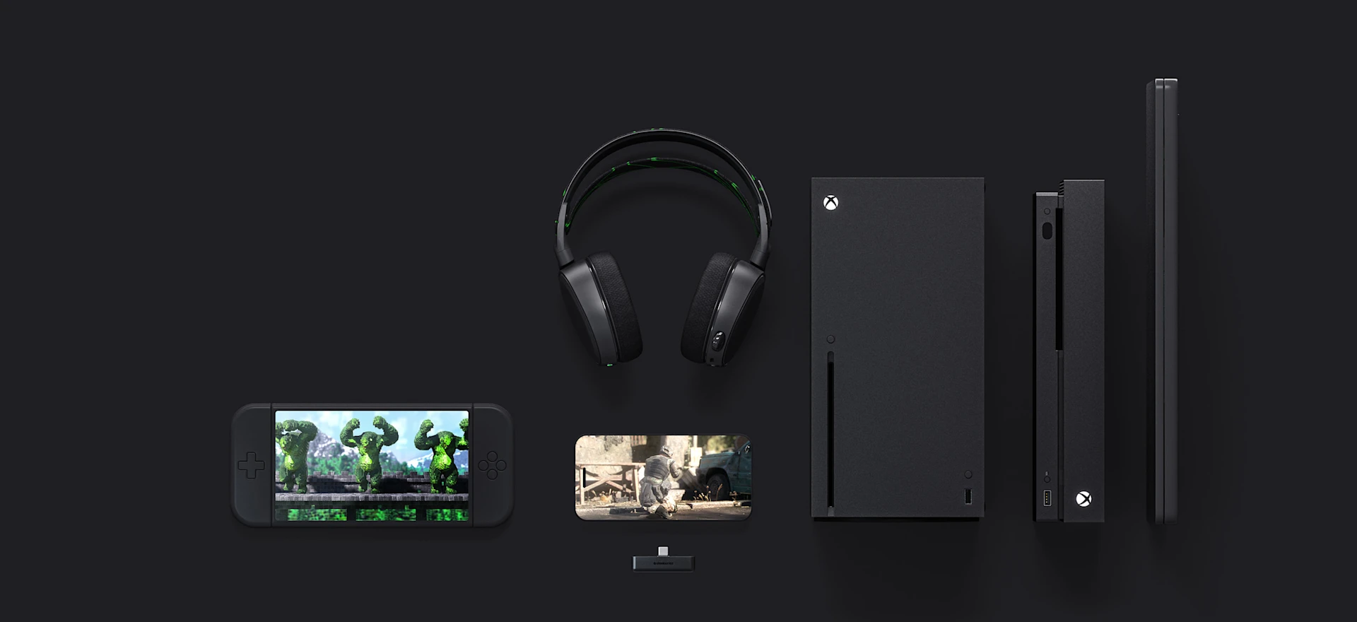 diferentes productos que funcionan con los auriculares Arctis 7X