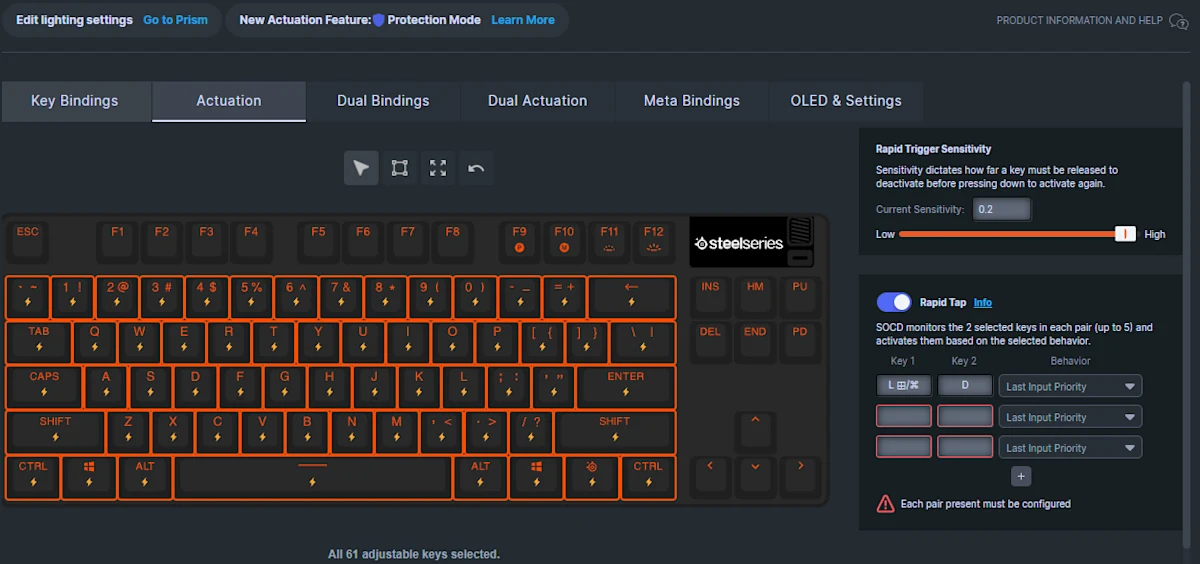 Keyboard Key Tapper Rapid Tap for All Update — SteelSeries Keyboards
