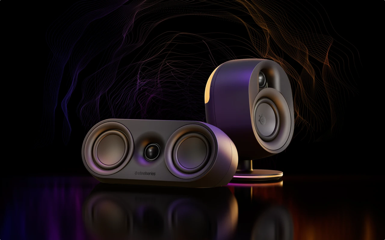 Arena 9 speakers on a dark background.