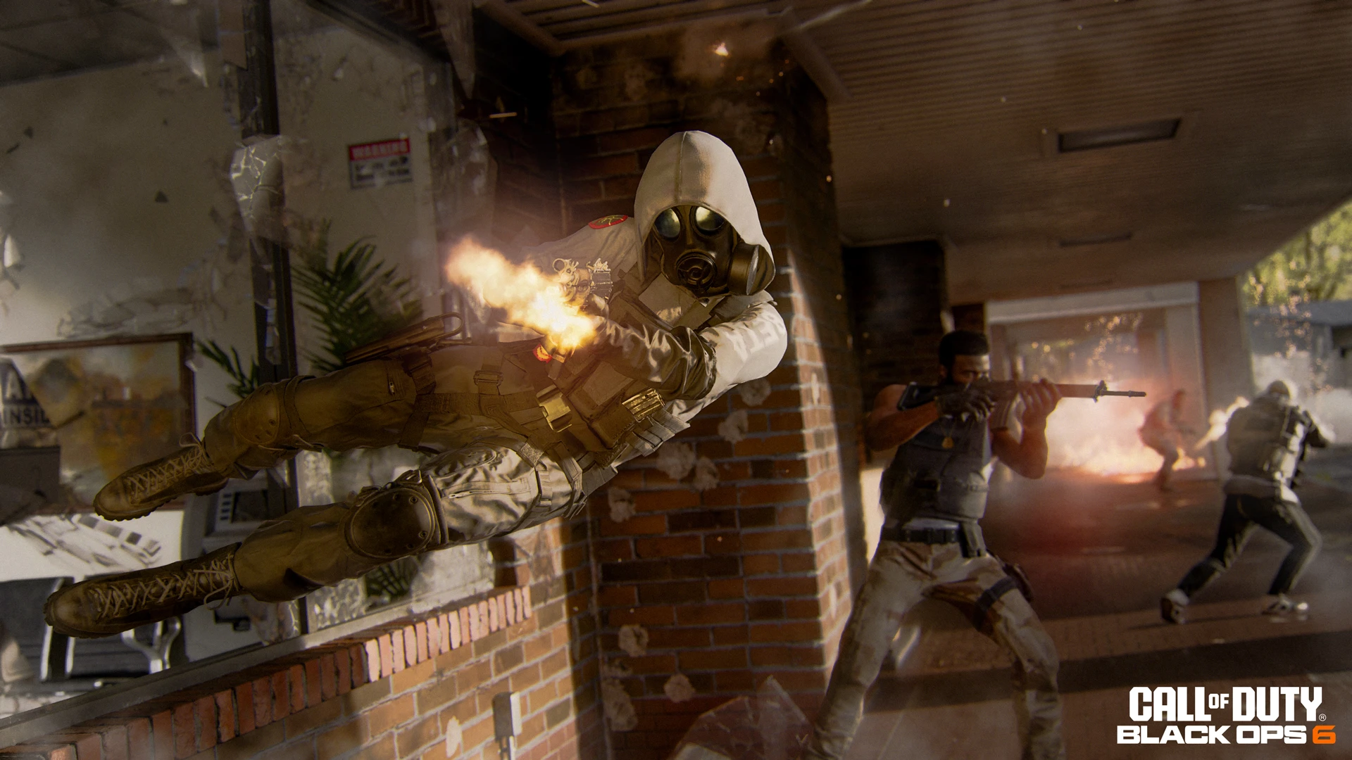 Two characters shooting at each other