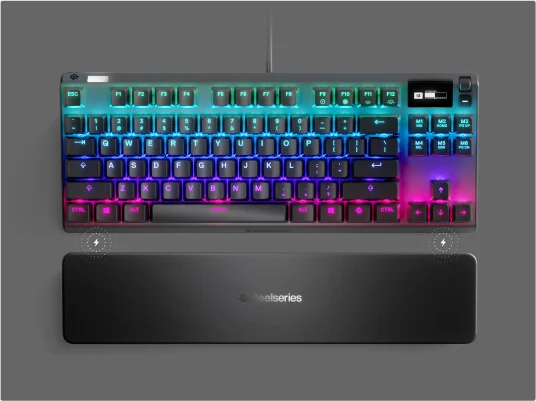 An image showing the magnetic wrist rest.