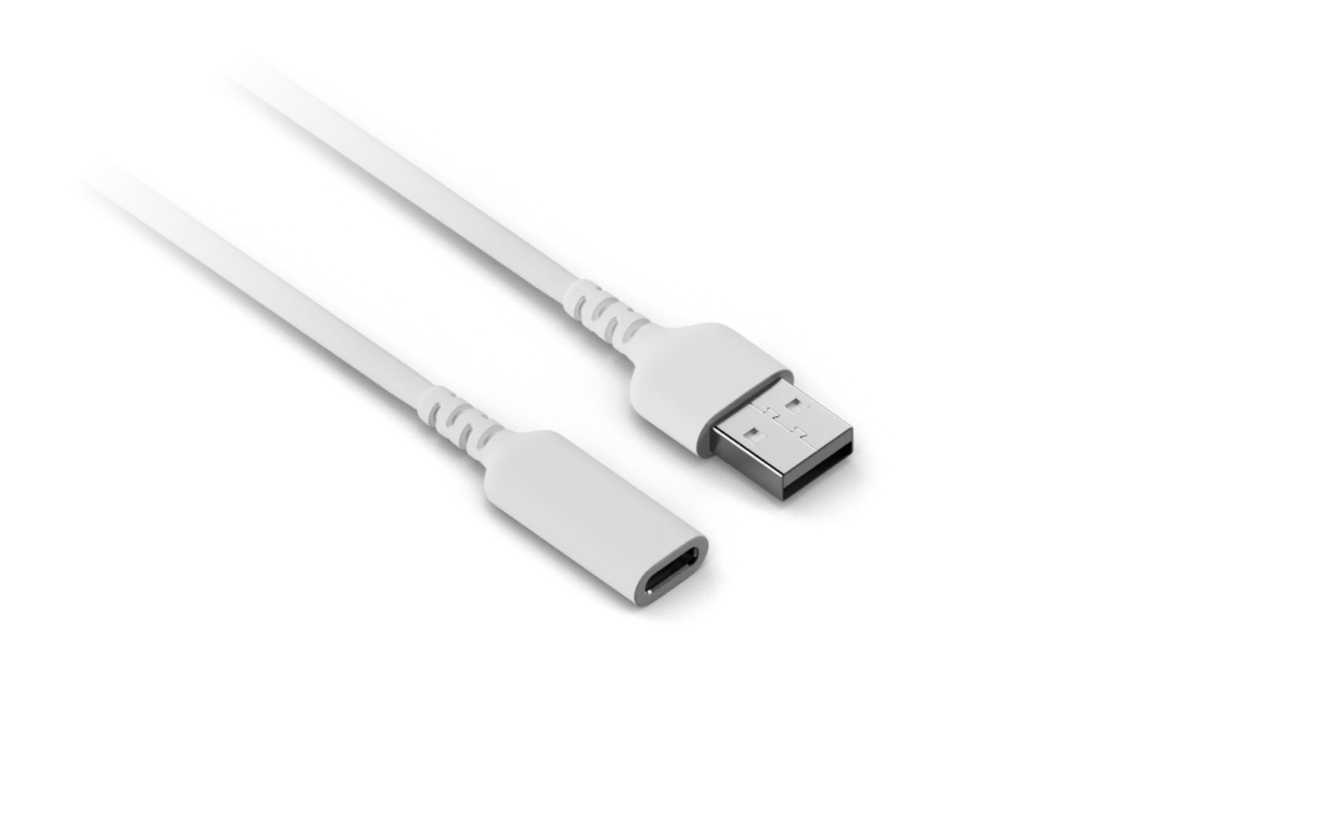 USB-C to USB-A Adapter Cable White