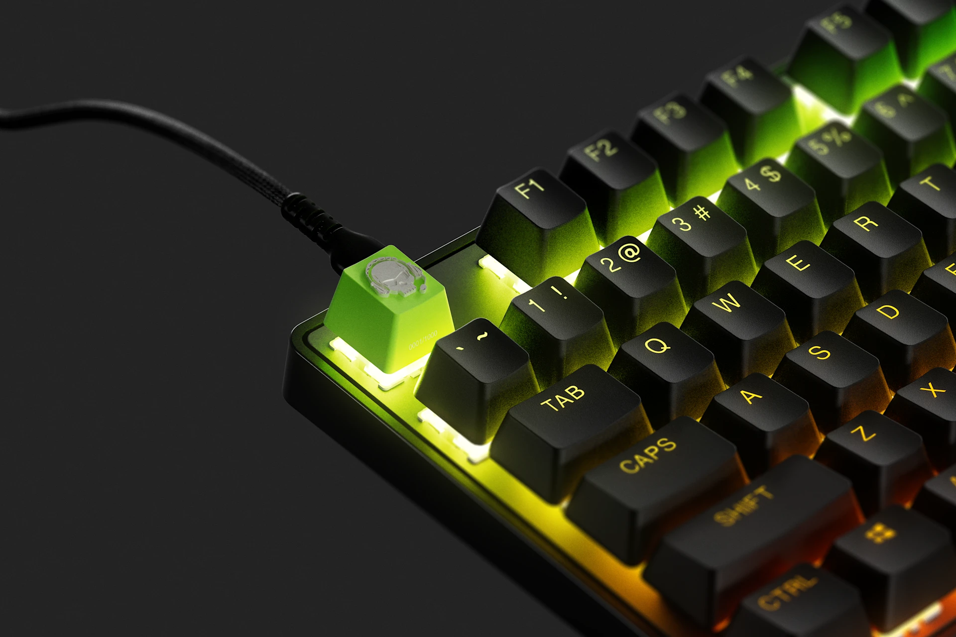 full_width image of Call of Duty: Modern Warfare II Custom Ghost Keycap - 1 of 2 mobile