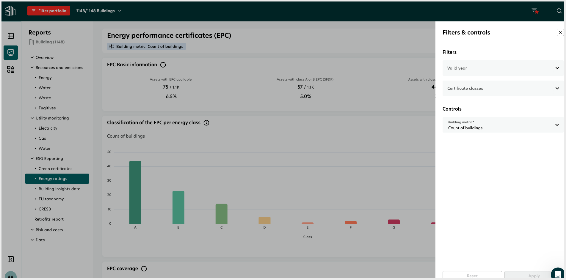 Energy ratings Filters