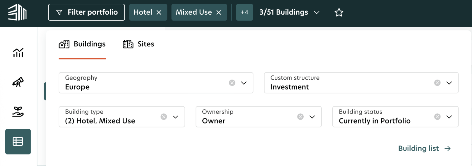 After selecting filter