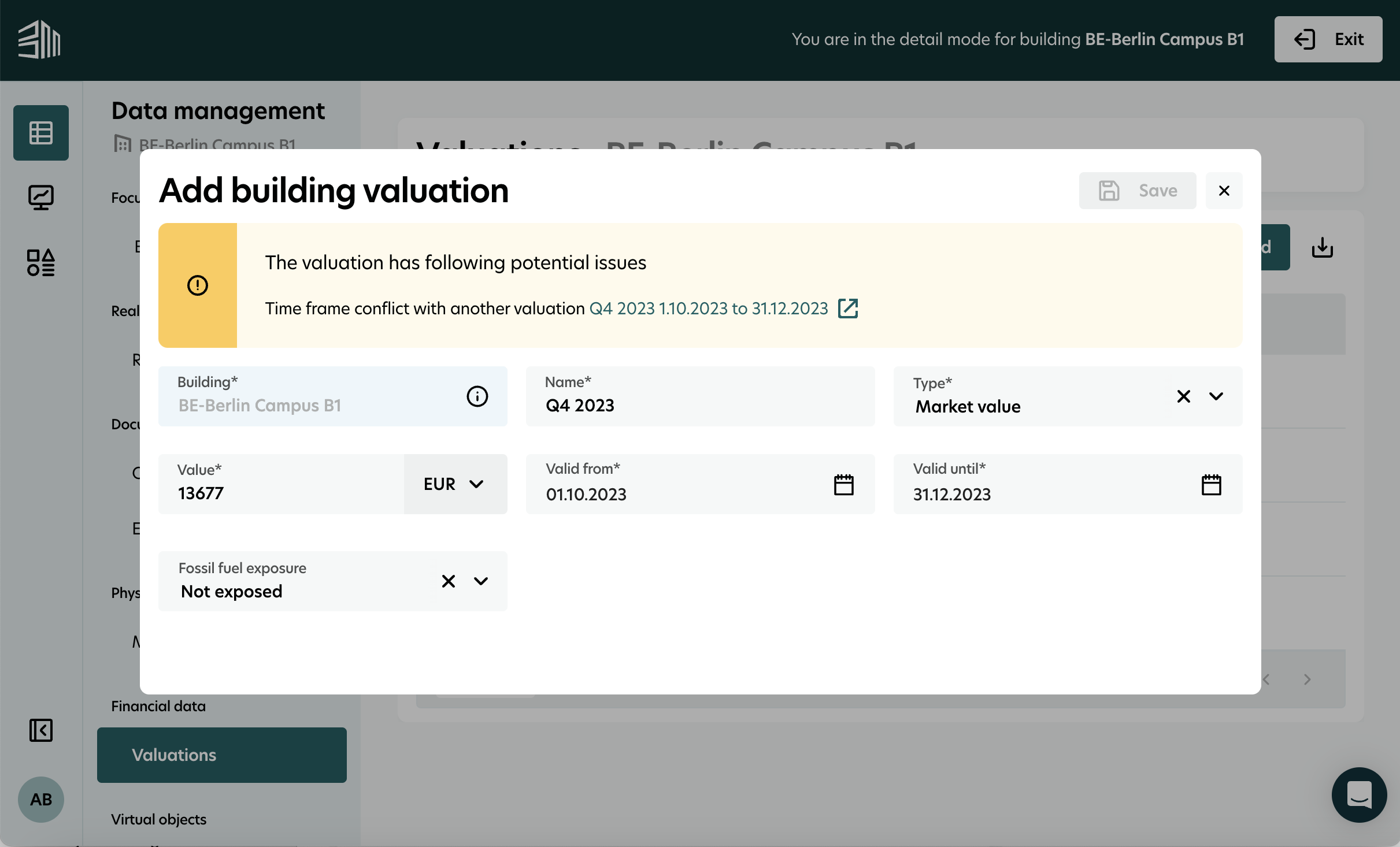 Validation for Overlapping Data