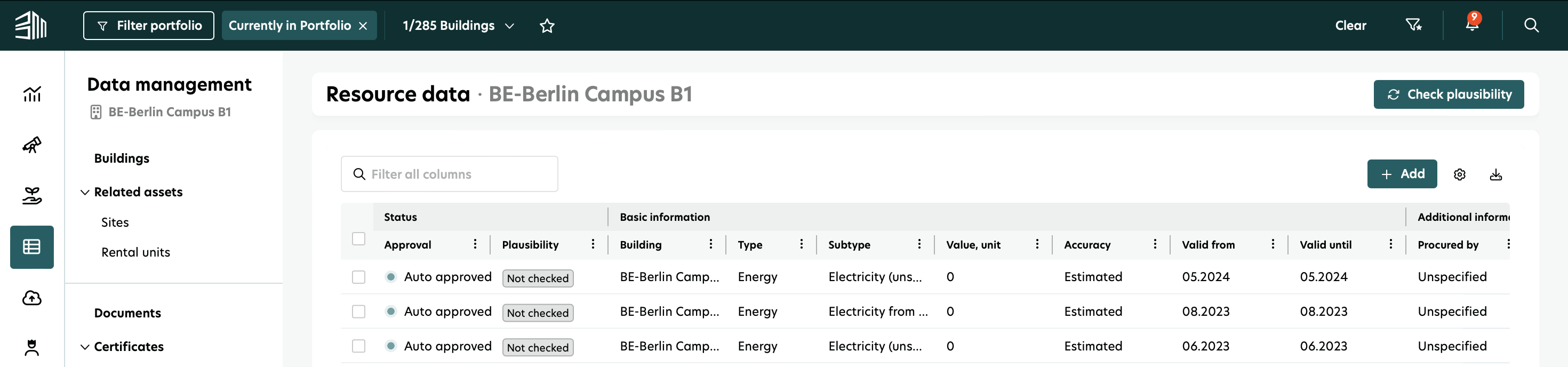 Run plausibility checks 1