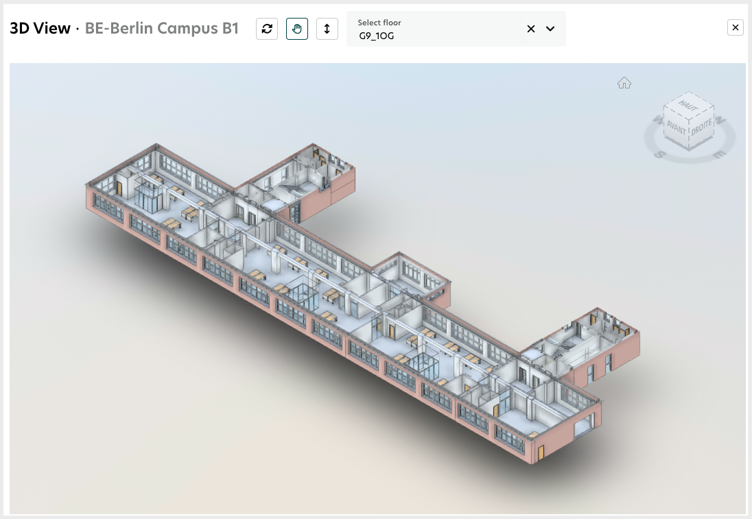 Navigating to a floor in 3D view