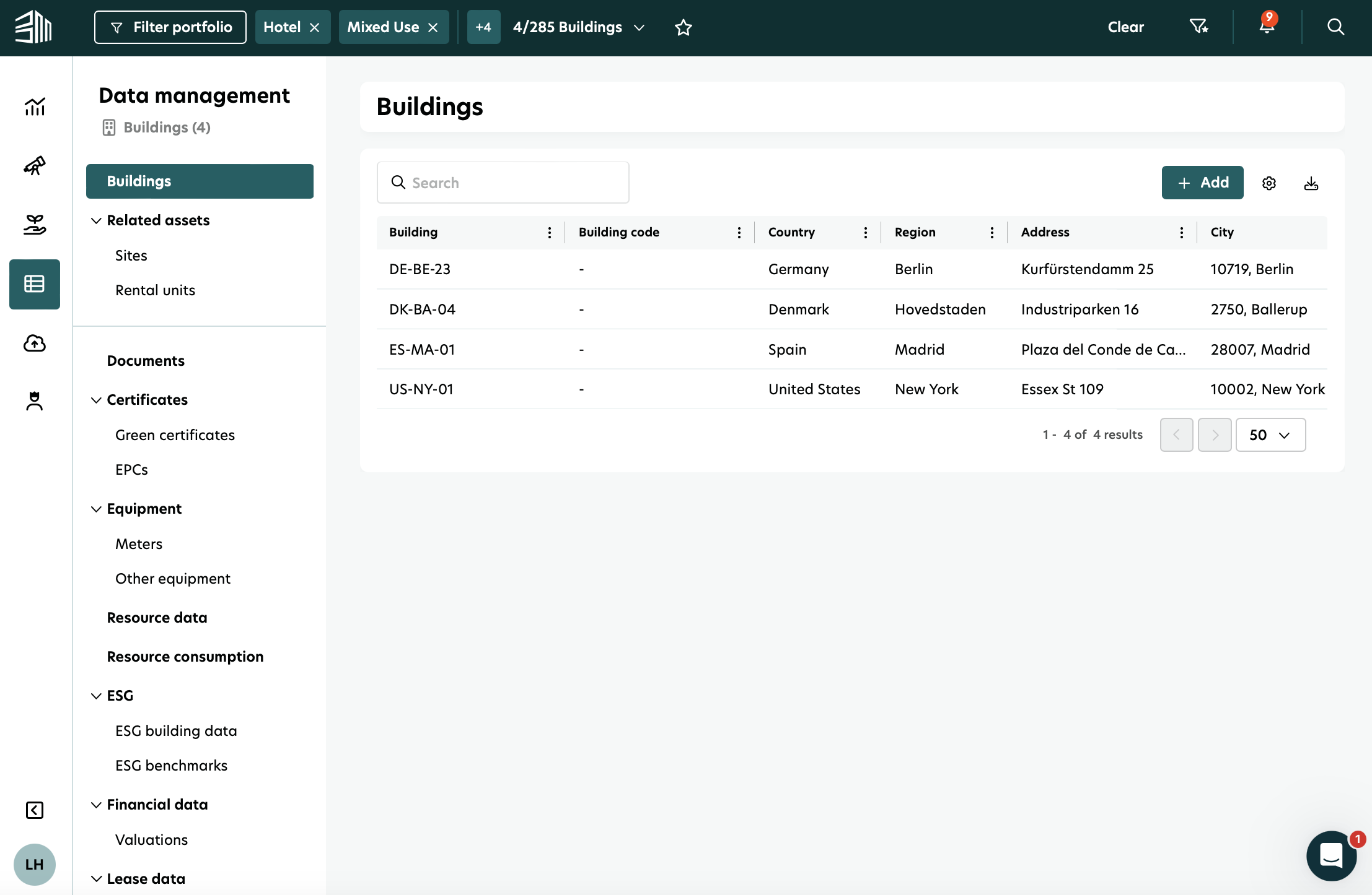 Filter List Download Button