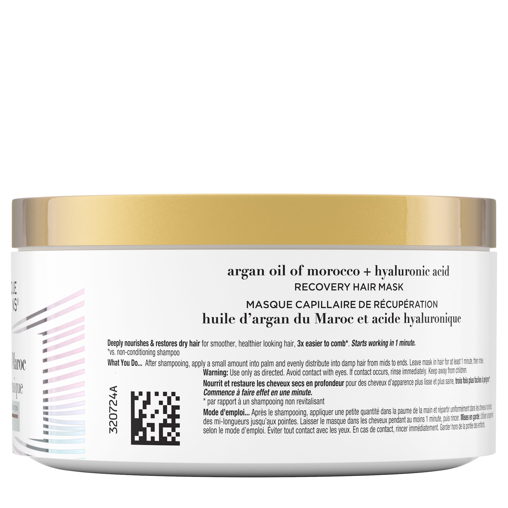 OGX NA CA 62600844002 90784400 Intense Hydration Recovery Hair Mask 285mL 00135