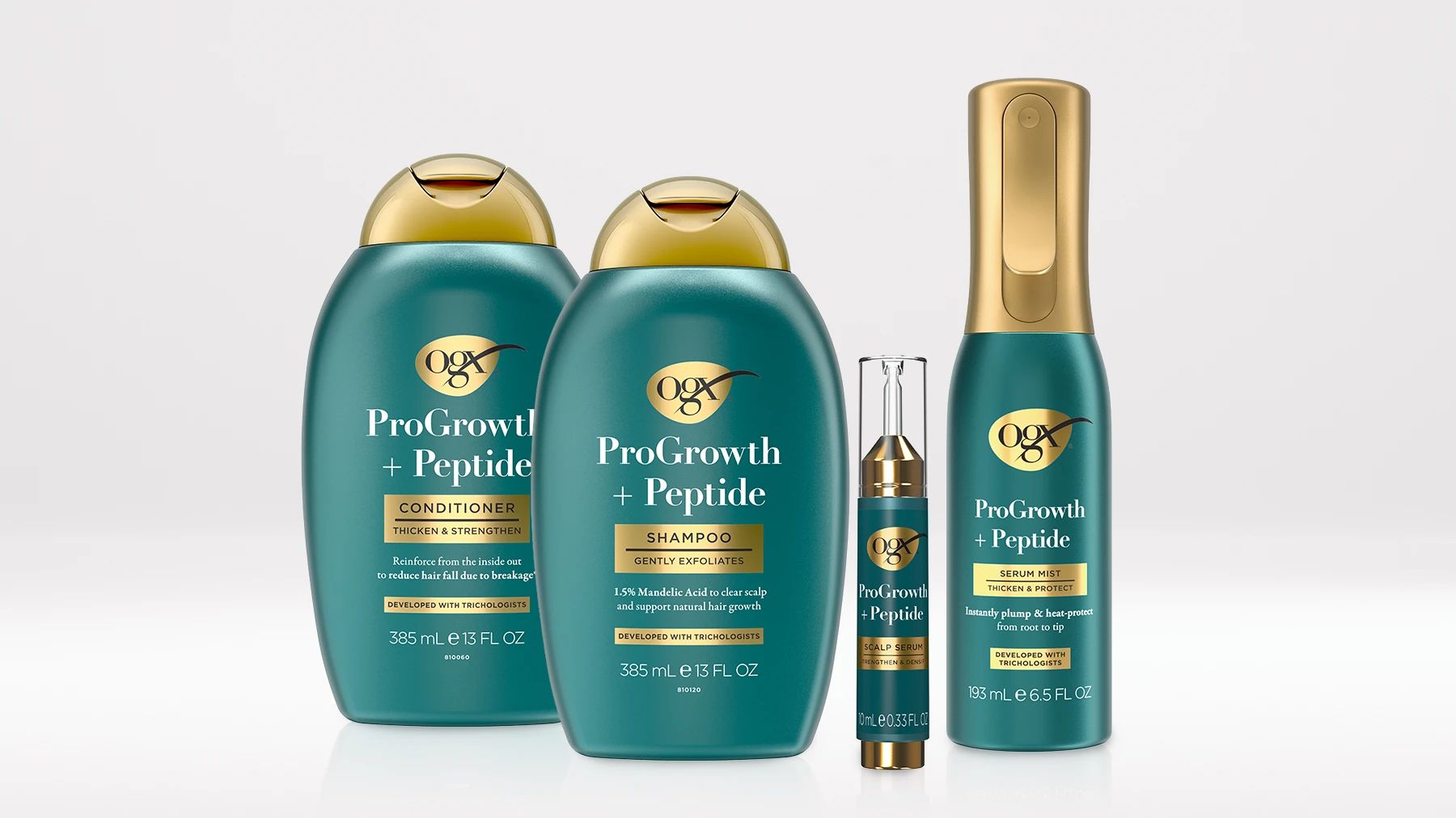 OGX® ProGrowth + Peptide Product line