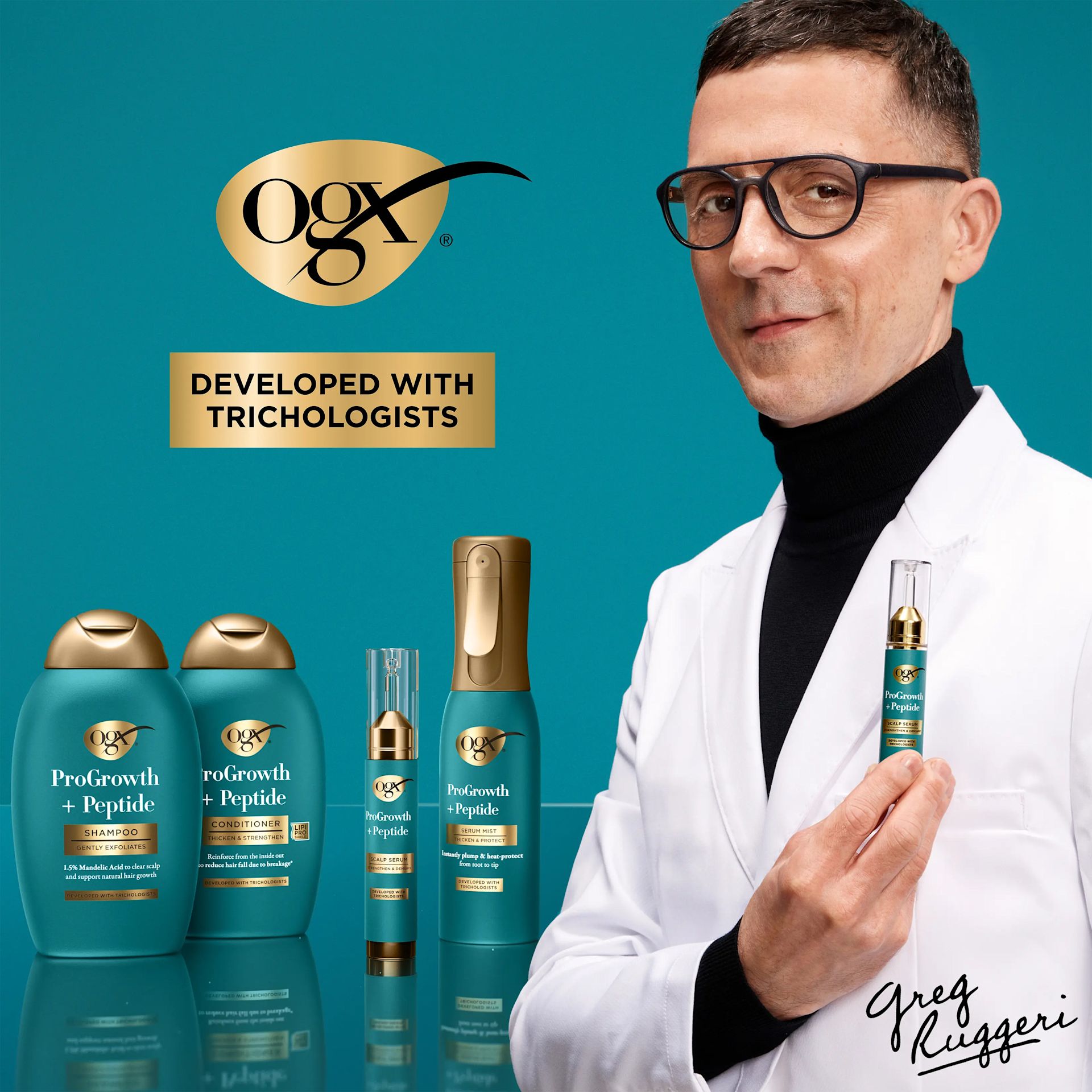 OGX® ProGrowth + Peptide Conditioner 385ml