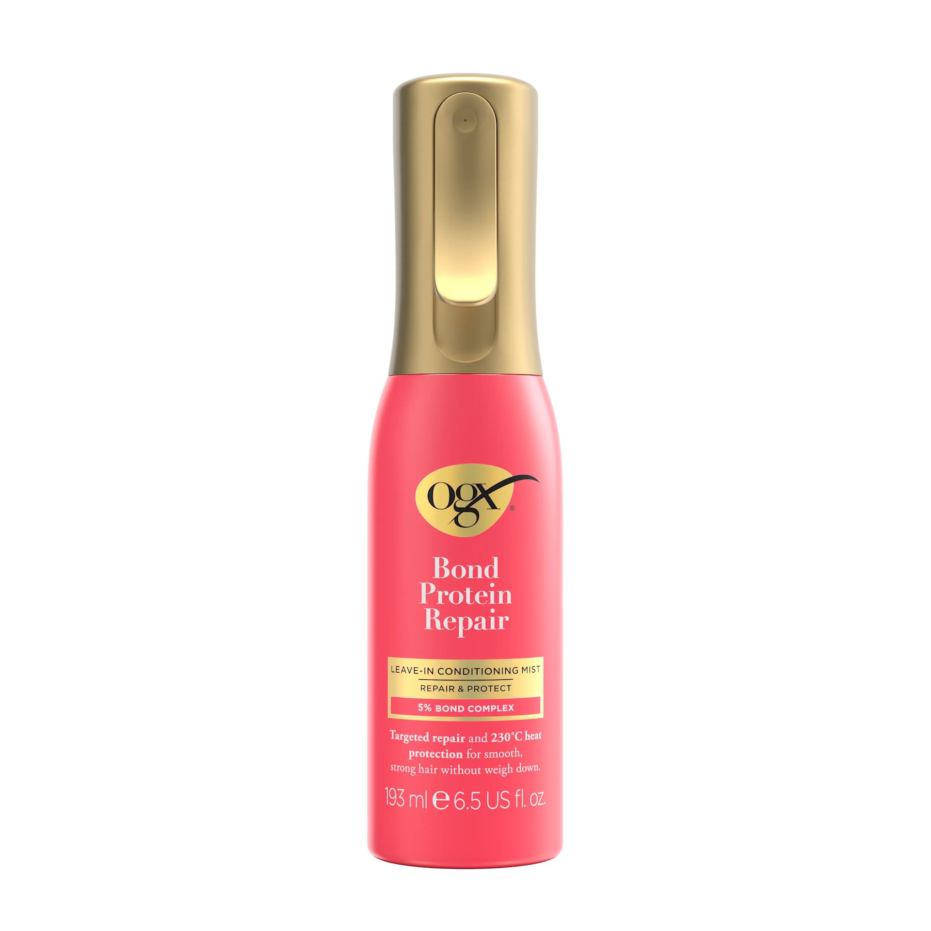 OGX Bond Protein Repair 230°C Heat Protect Spray & Leave-in Conditioning Mist Multi-Tasker Spray  | OGX® Beauty