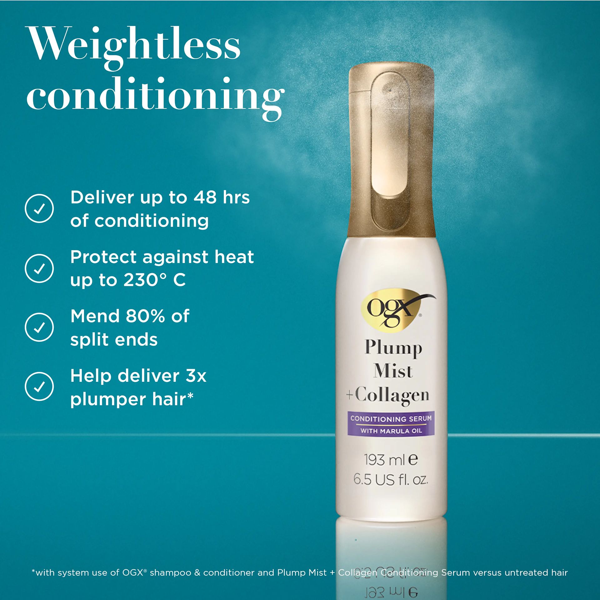 OGX EMEA UK Mist Arg Oil Condit Serum Ceramide 193ml SI03