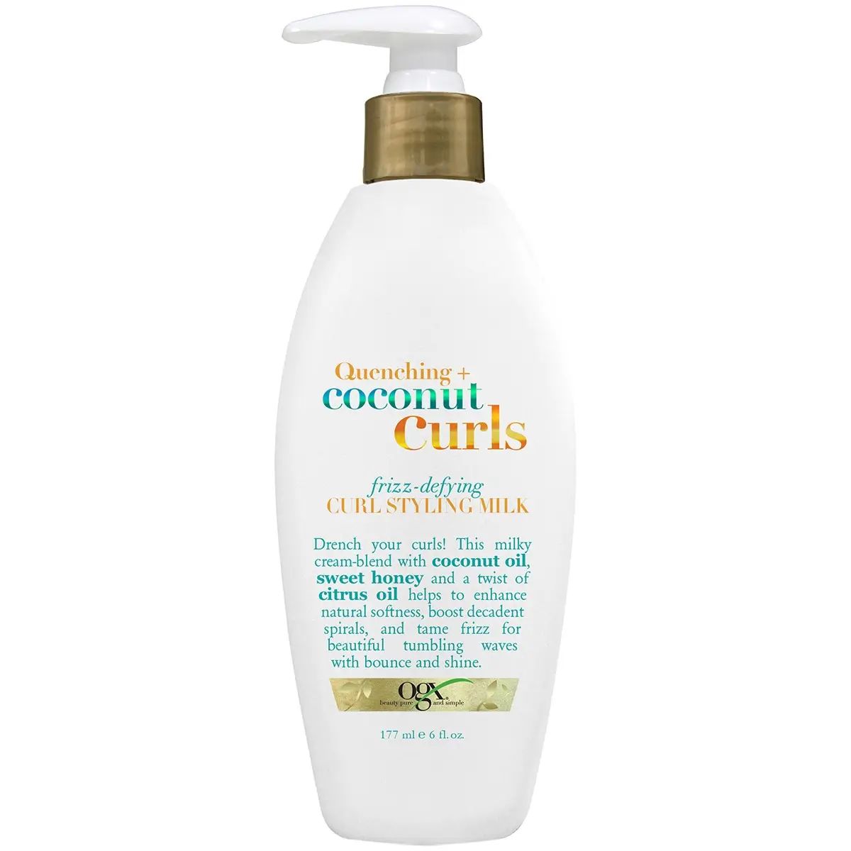 Coconut Curls Frizz Defying Curl Styling Milk Front of Packaging