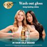Wash out gloss long lasting shine from the #1 hair oils brand