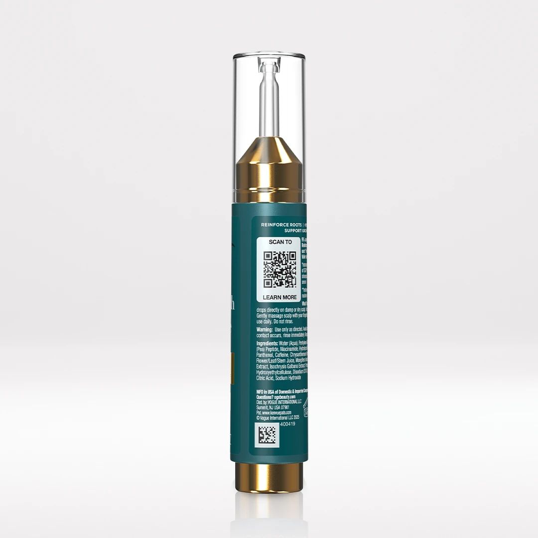 ProGrowth + Peptide Scalp Serum Back of Packaging